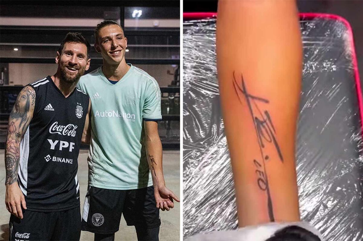 Man Gets Lionel Messi s Signature Tattooed Onto His Arm