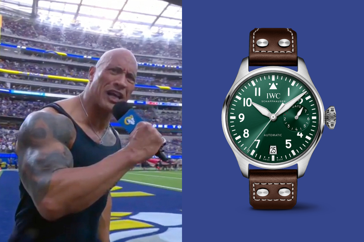 The Rock Wears IWC’s Most Famous ‘Big’ Watch To NFL Opener