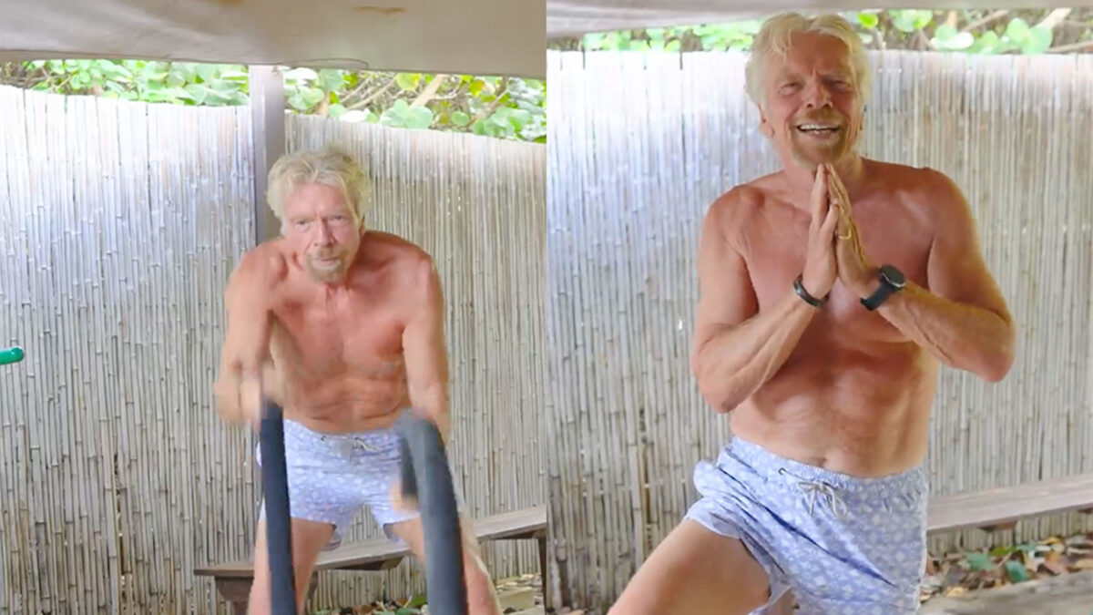 Ripped Richard Branson Shares Workout To Keep You Kicking In Your 70s