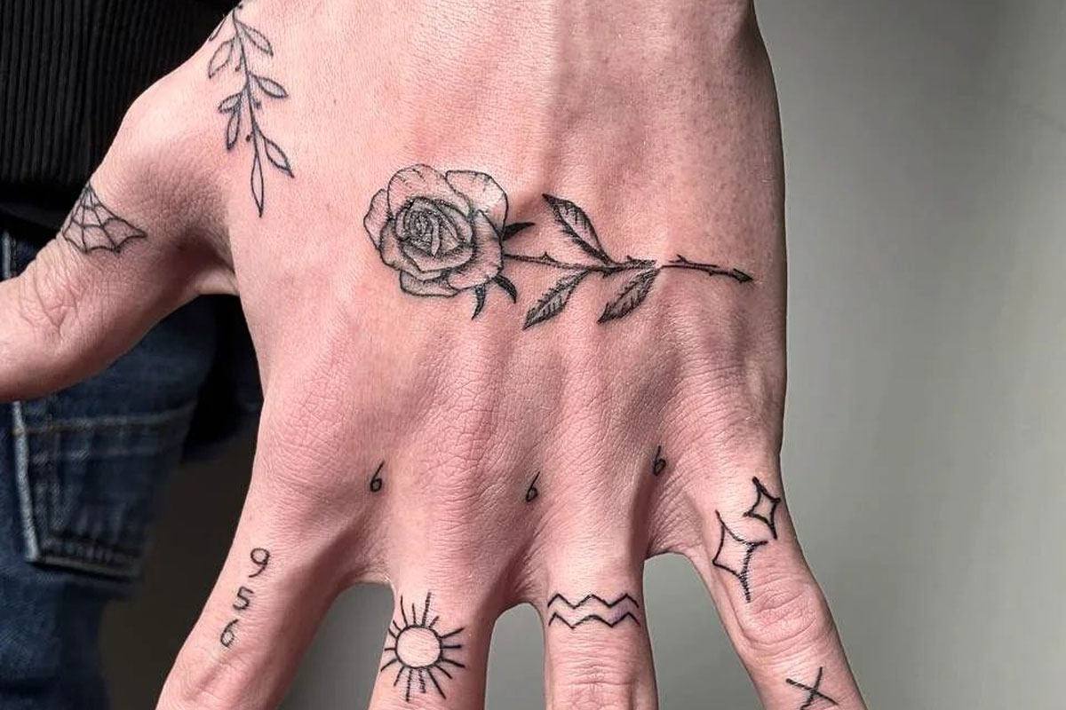 Cool male hand tattoos