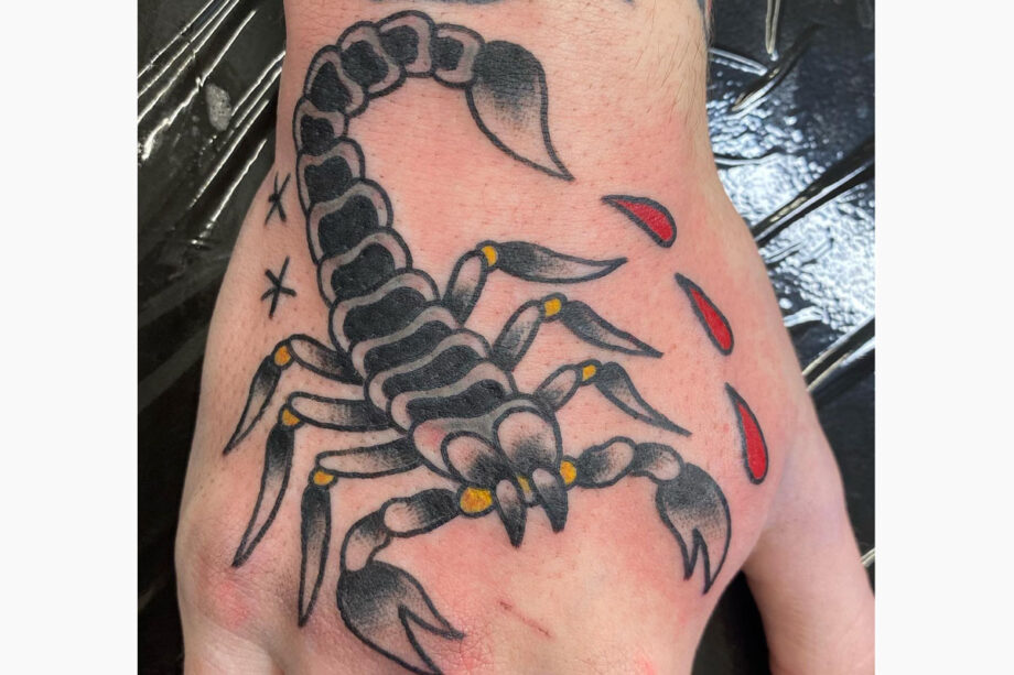 Scorpion Hand Tattoo