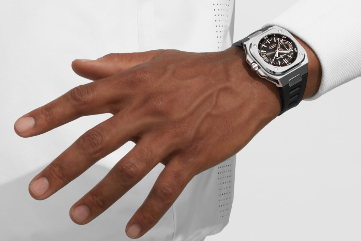 A man wearing a Bell & Ross BR-X5 watch.