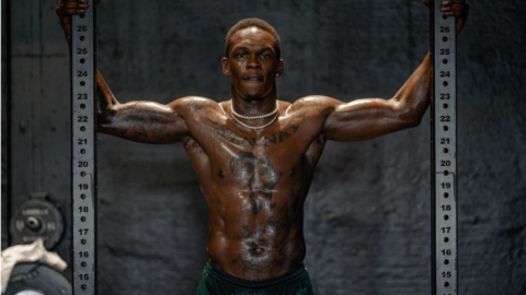 Israel adesanya in gym