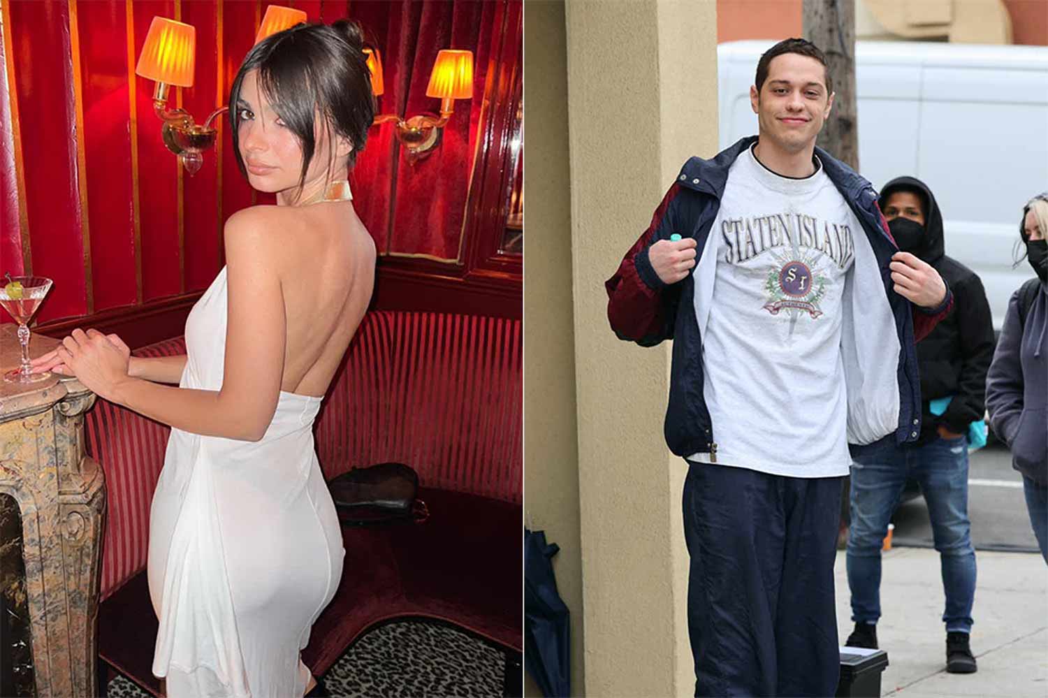 Emily Ratajkowski ‘Clearly Hooking Up’ With Pete Davidson, Source Says