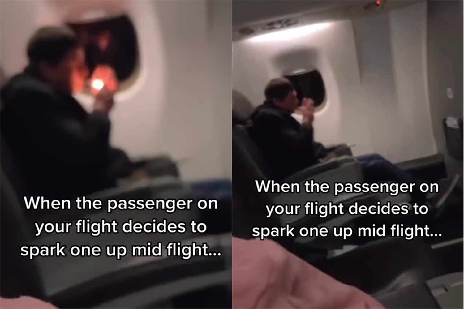 Passenger Throws Internet Into Tail Spin, Lights Cigarette Mid Flight