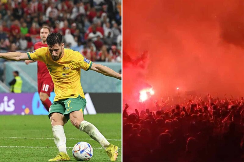 Australians Celebrate Round 16 Qualification As If They Just Won The World Cup