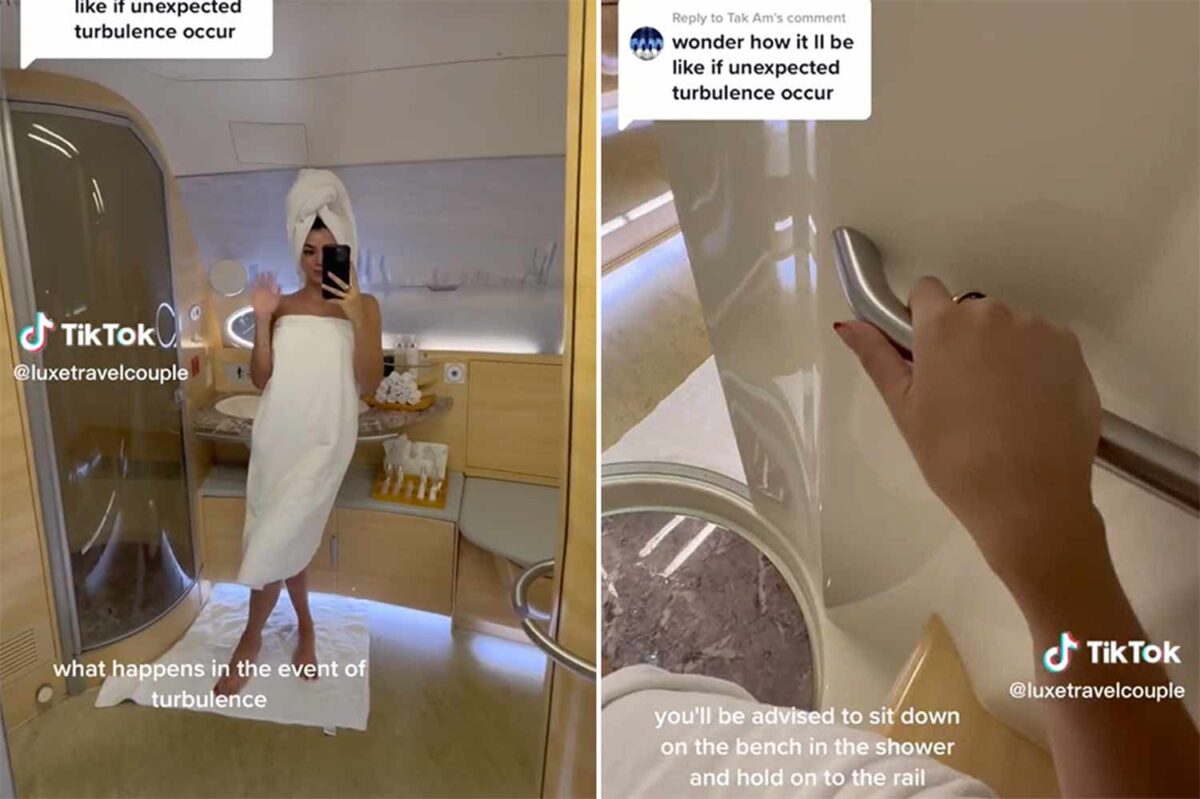 What Happens When There’s Turbulence During Your Emirates First-Class Shower
