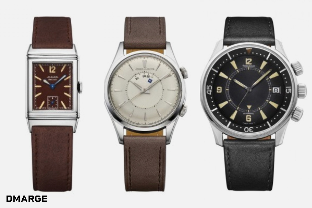 Three Jaeger-LeCoultre watches available as part of 'The Collectibles'.