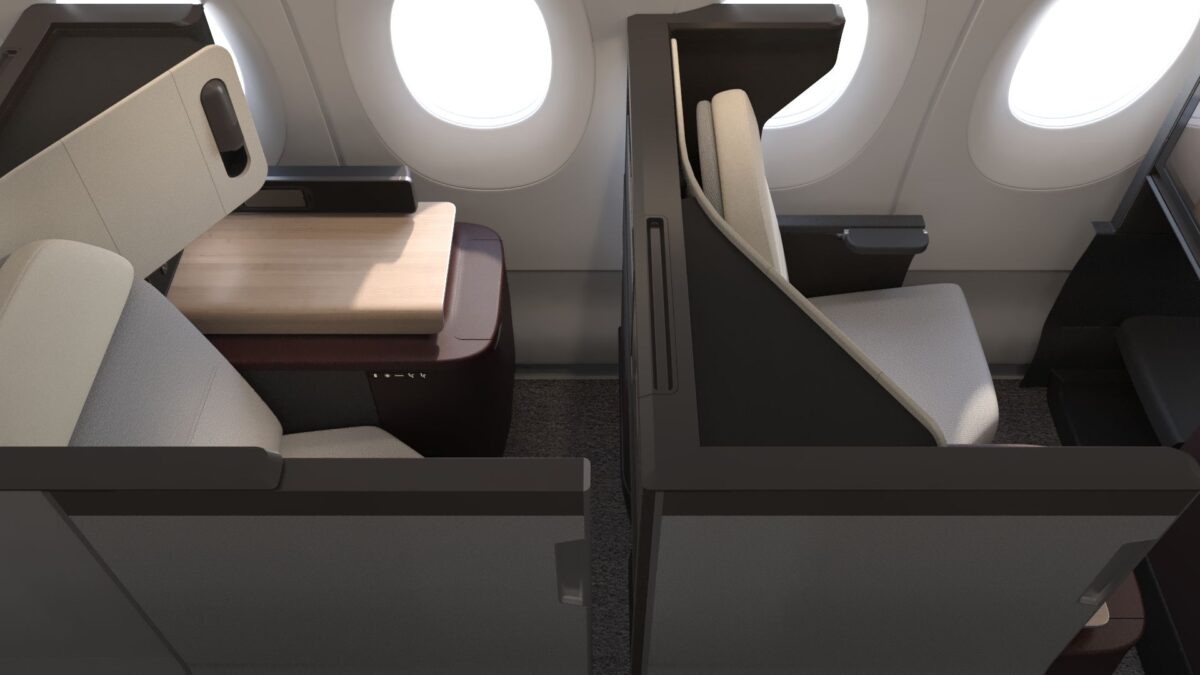 Qantas A350 new Business Class cabins