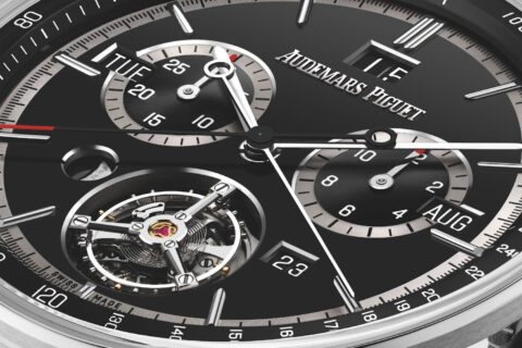 A close-up of the Code 11.59 by Audemars Piguet Ultra-Complication Universelle RD#4 watch.
