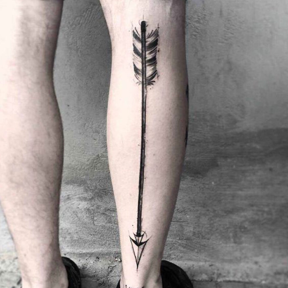 Arrow Leg Tattoo