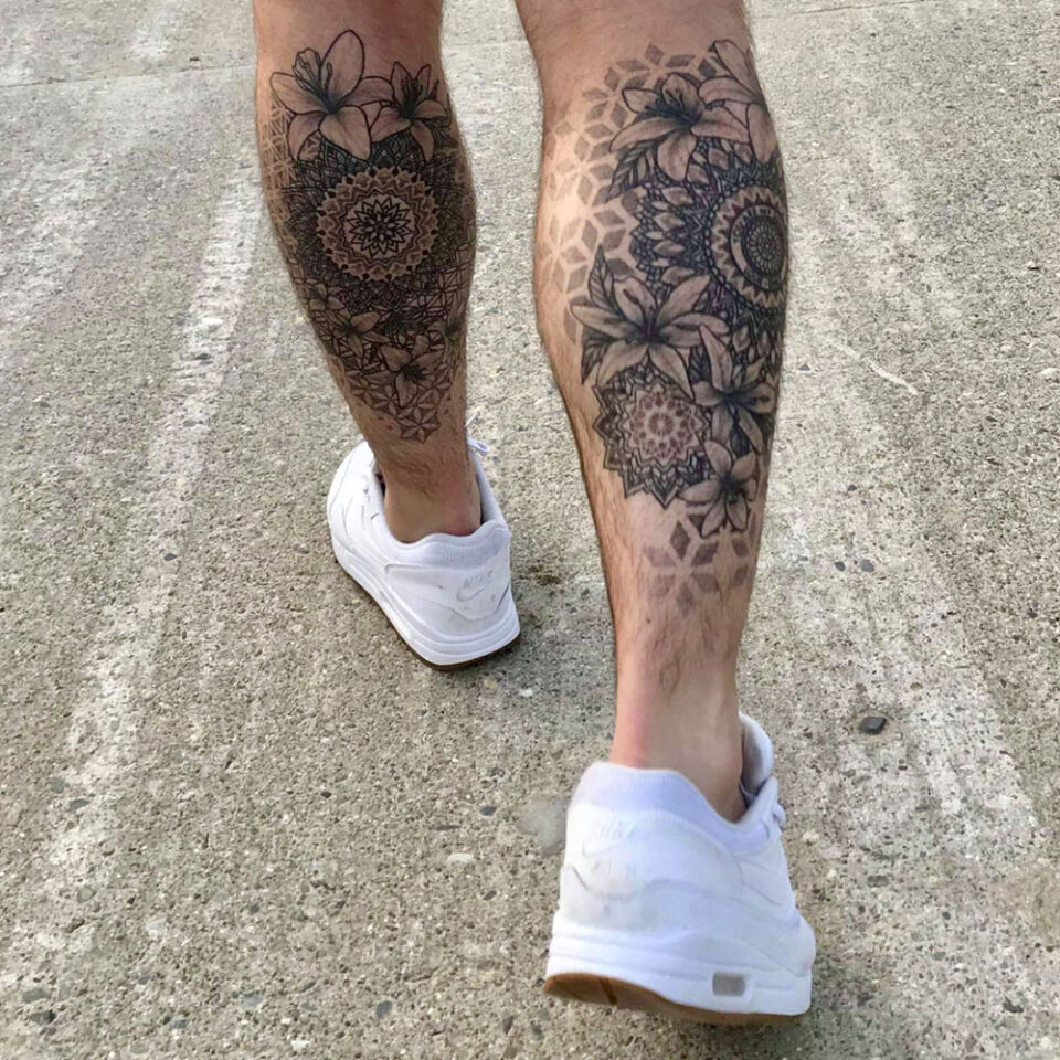 Back of Leg Tattoo