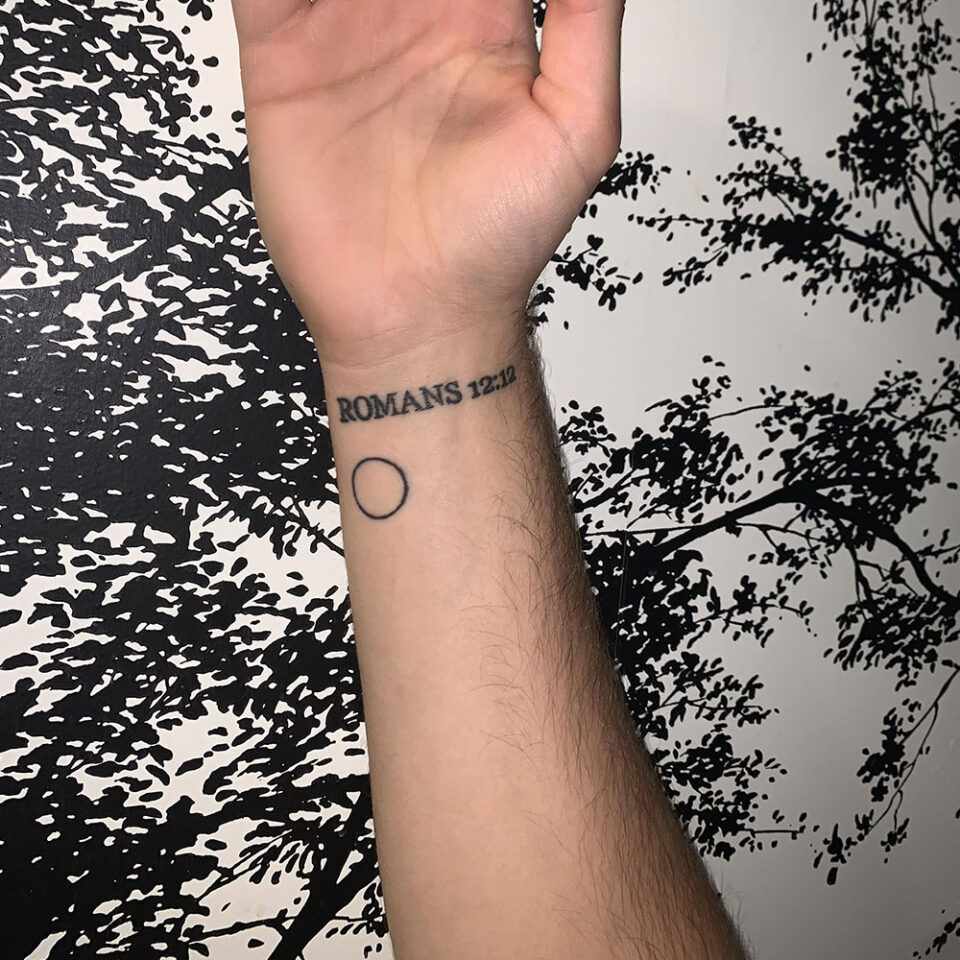 Bible Verse Wrist Tattoo