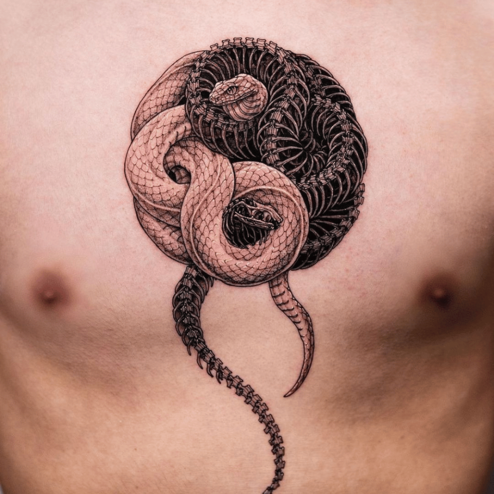 Chinese Snake Tattoo