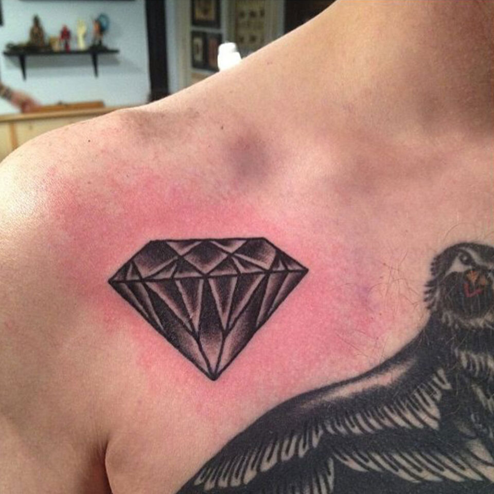 Diamond Shoulder Tattoo