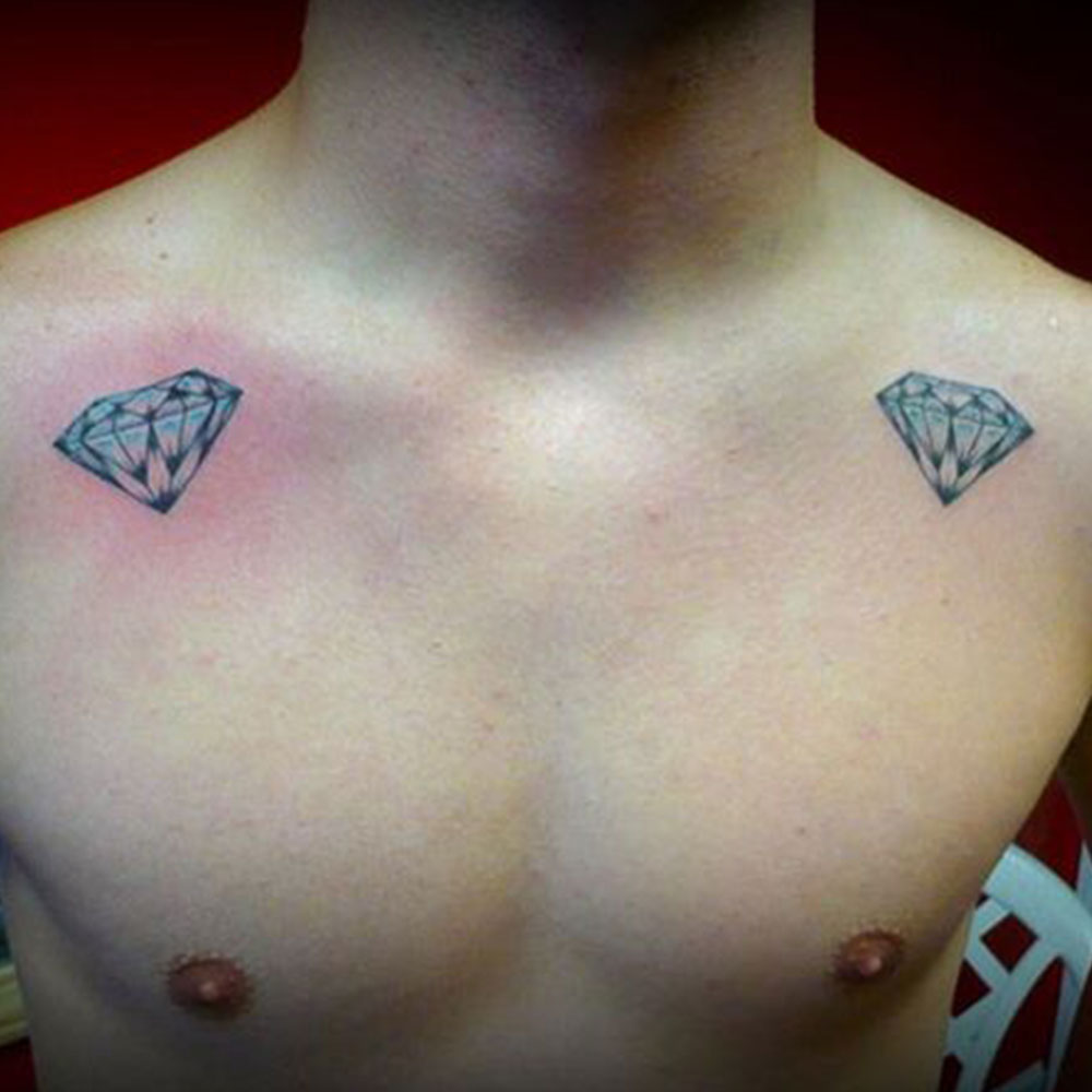 Diamond Shoulder Tattoo