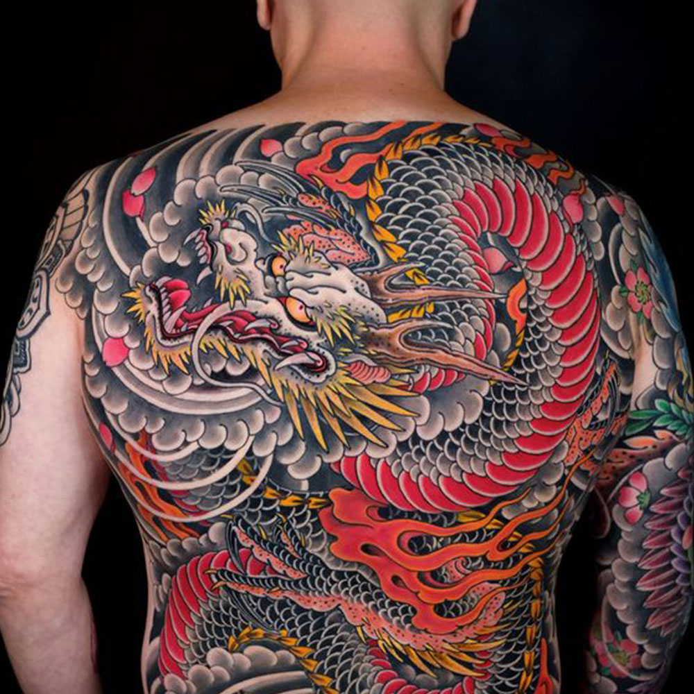 Dragon Back Tattoo