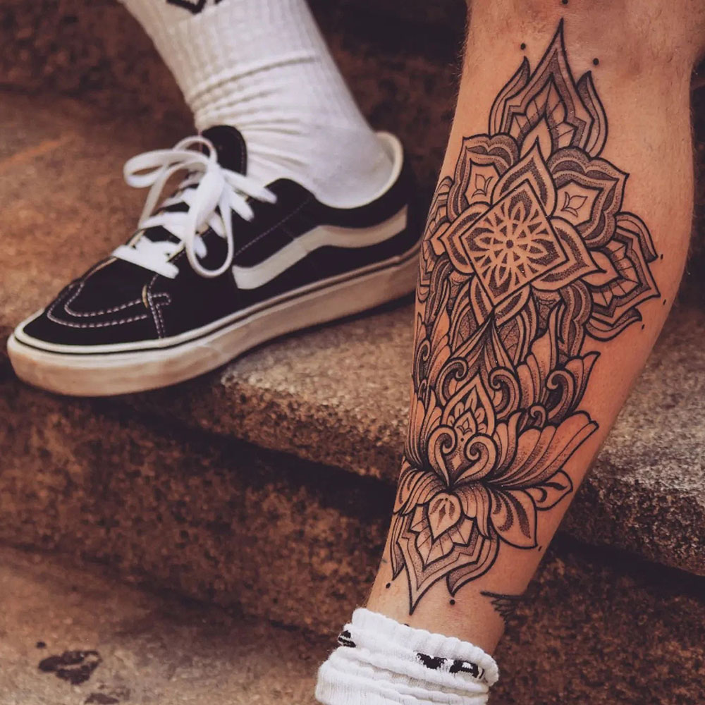 Lower Leg Tattoo