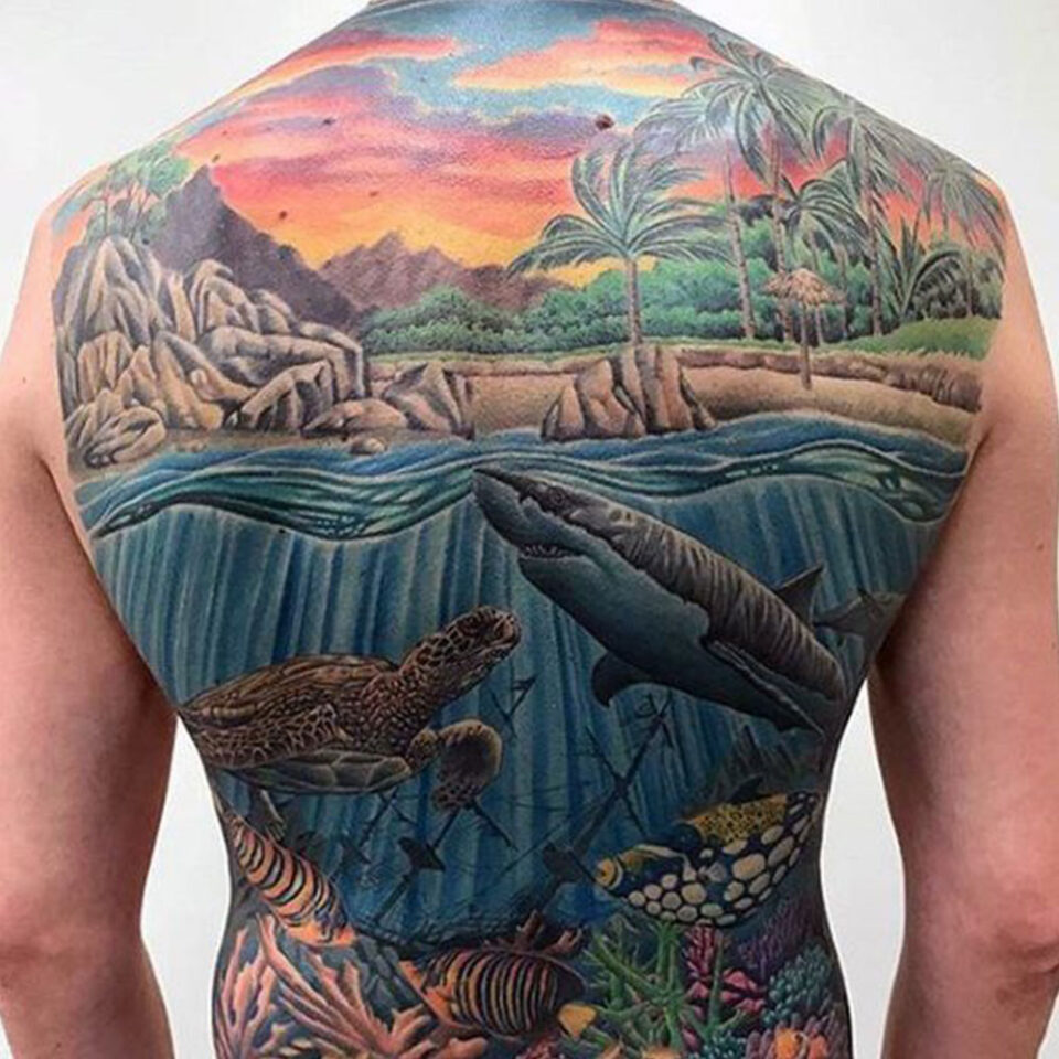Nature Back Tattoo