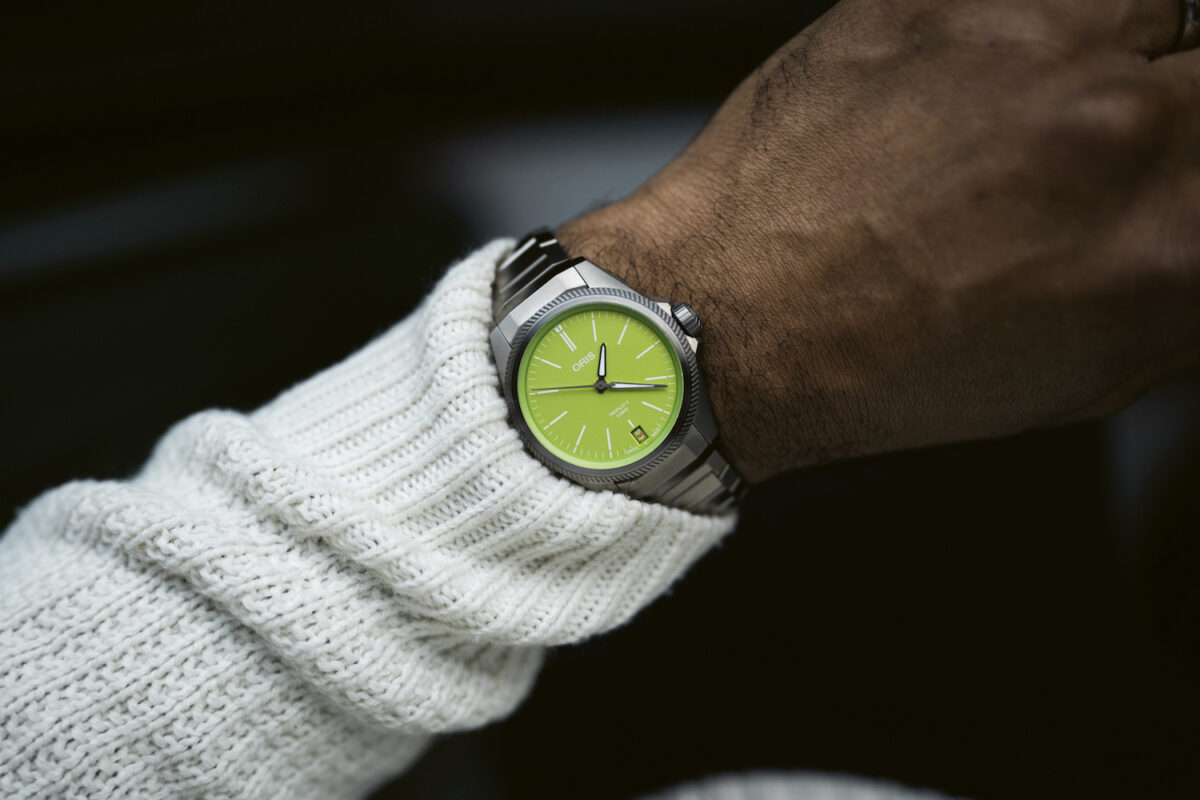 Oris’ Playful New Pilot’s Watch Proves It’s Easy Being Green
