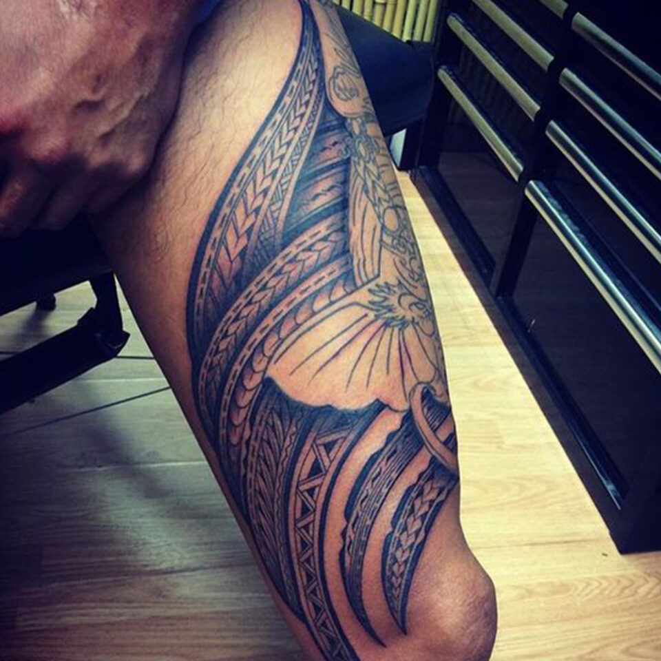 Tribal Thigh Tattoo