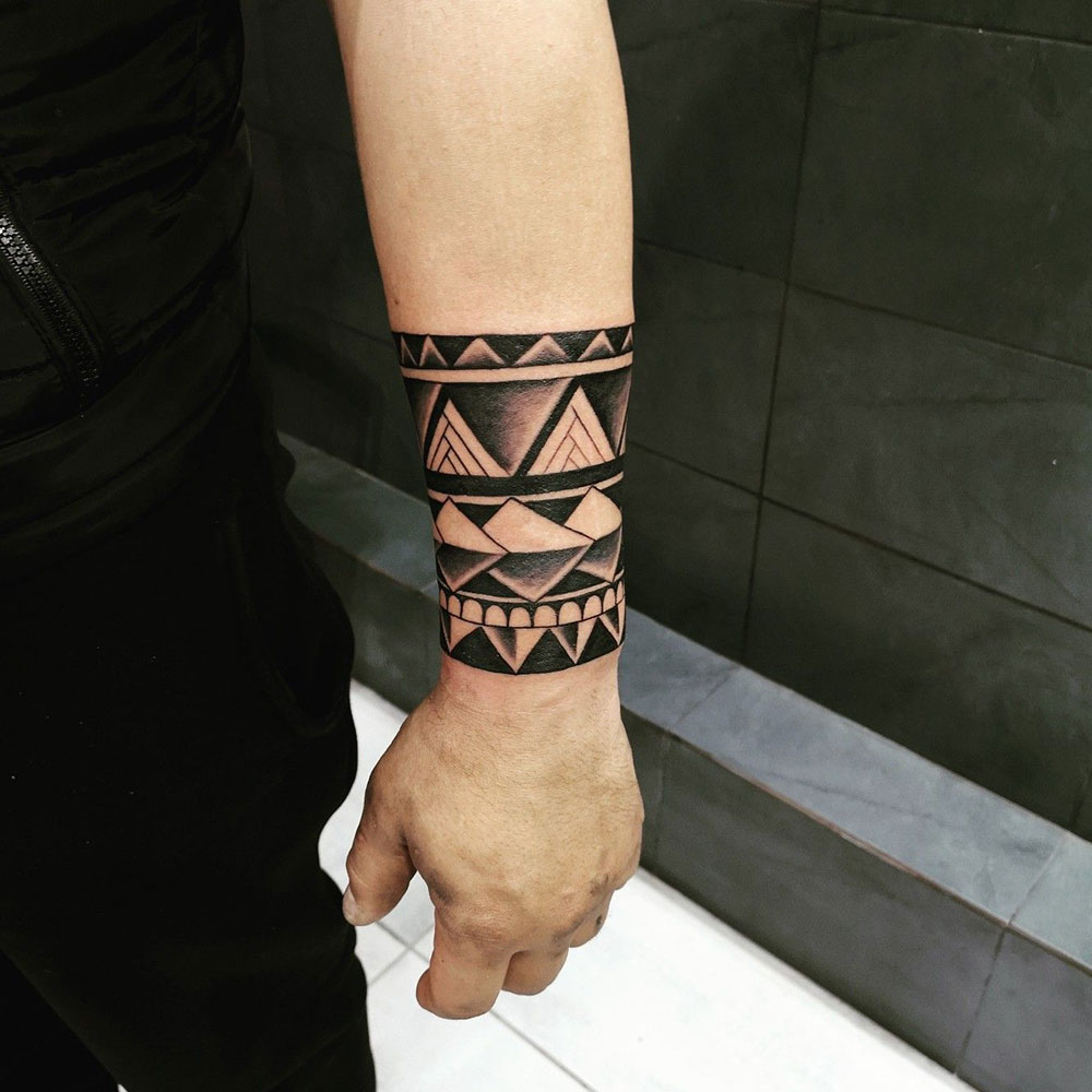 Tribal Wrist Tattoo
