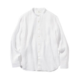 Uniqlo 100% Premium Linen Shirt (Grandad Collar)
