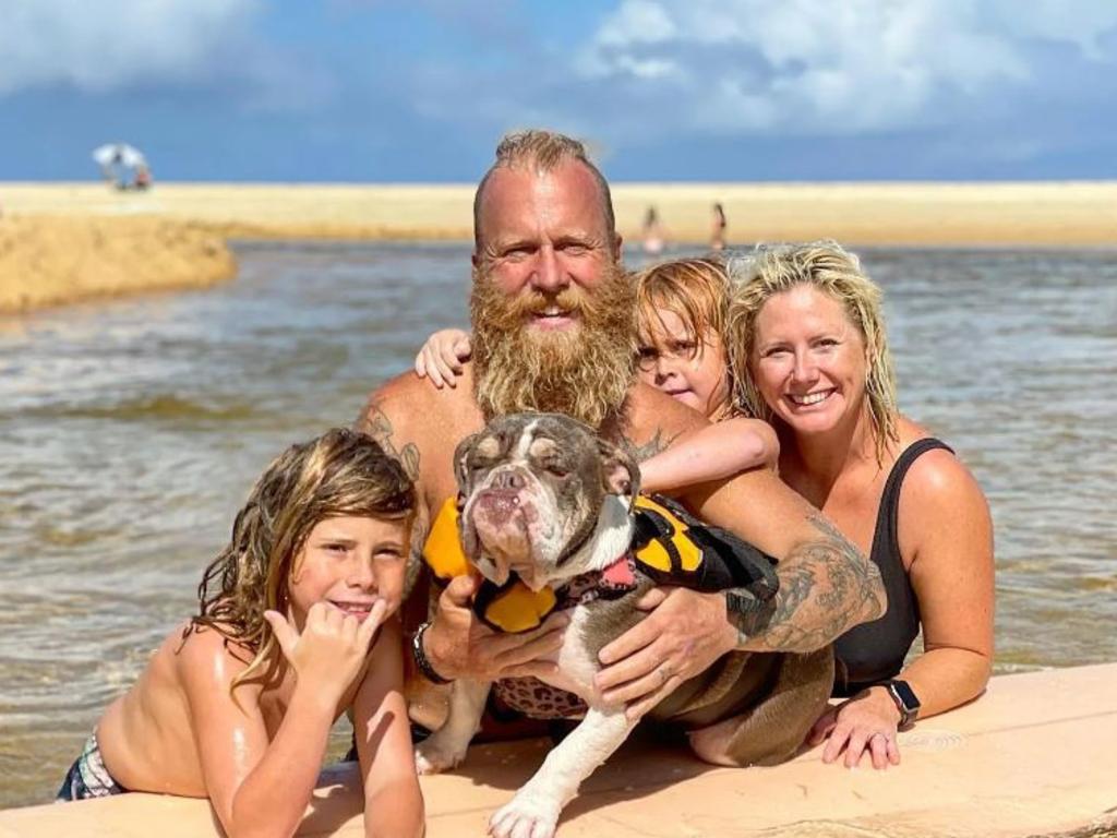 Blake Johnston and his family.