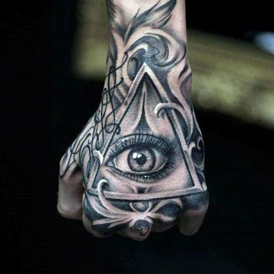 eye hand tattoo