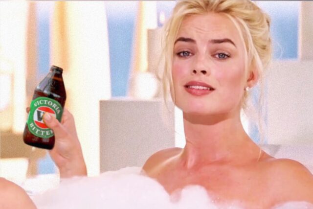 Aussie Legend Margot Robbie Loves A Beer Shower After A Long Day