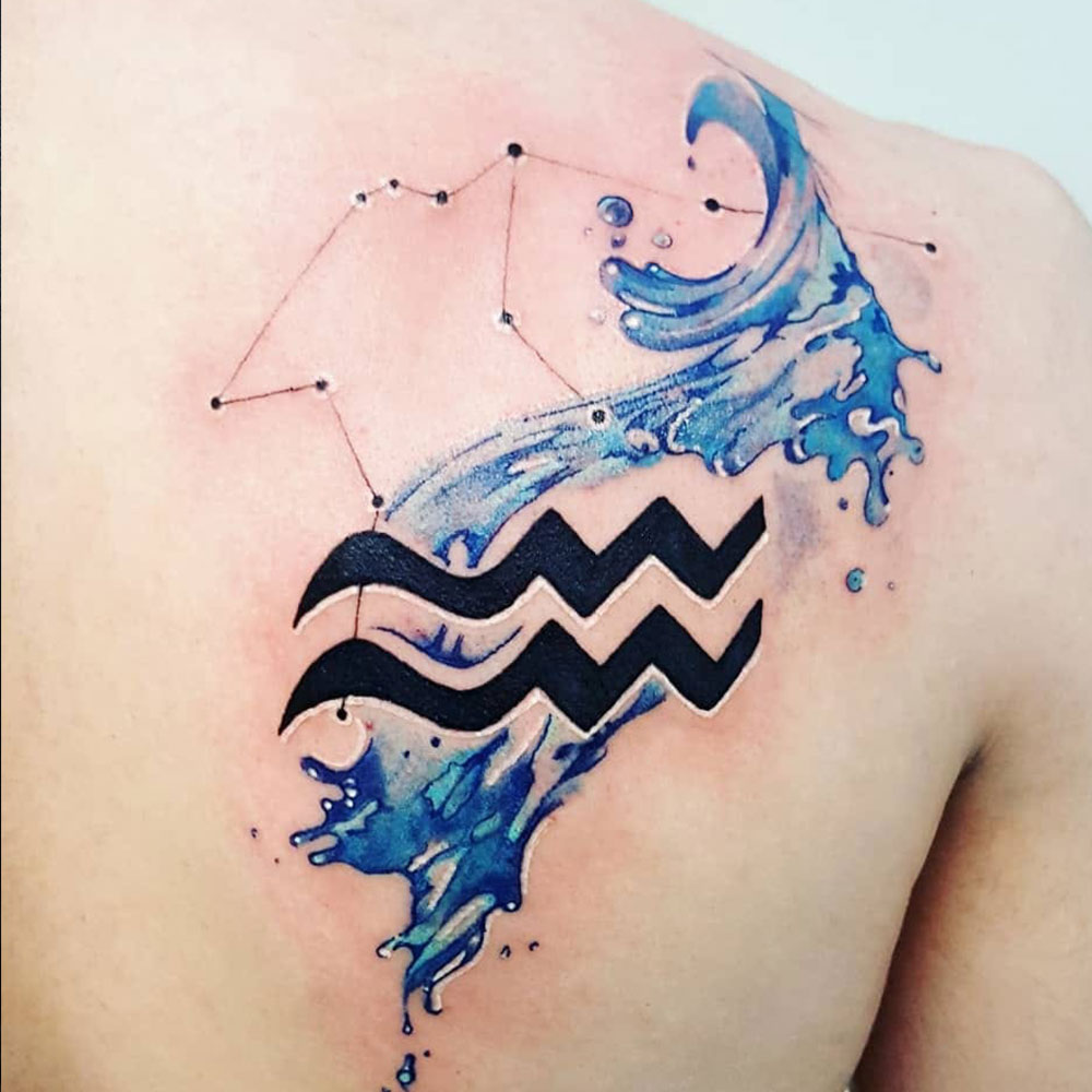 Aquarius Meaningful Tattoo