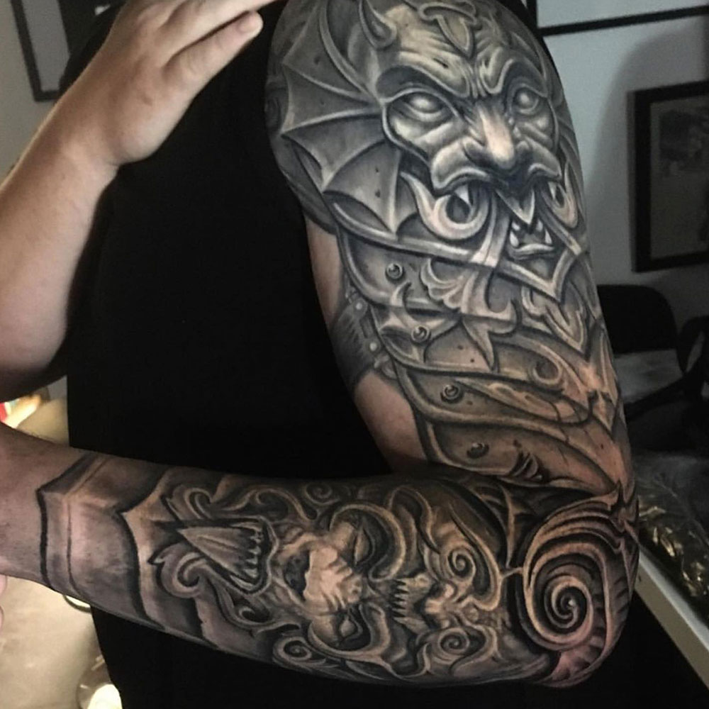 Armor Sleeve Tattoo