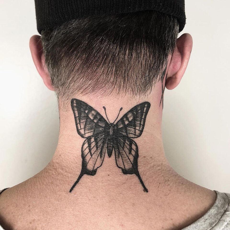 Butterfly Tattoo Source @thistle.and.fern.tattoo via Instagram
