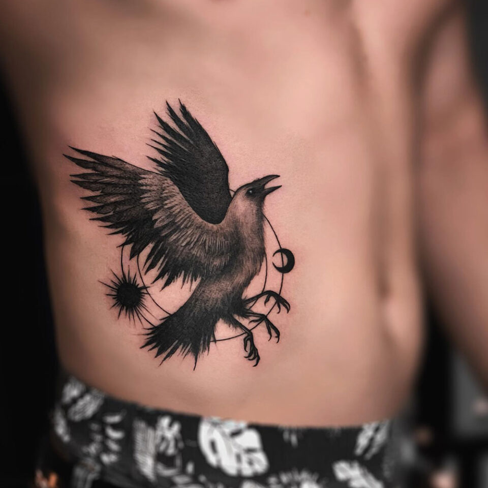Crow Meaningful Tattoo