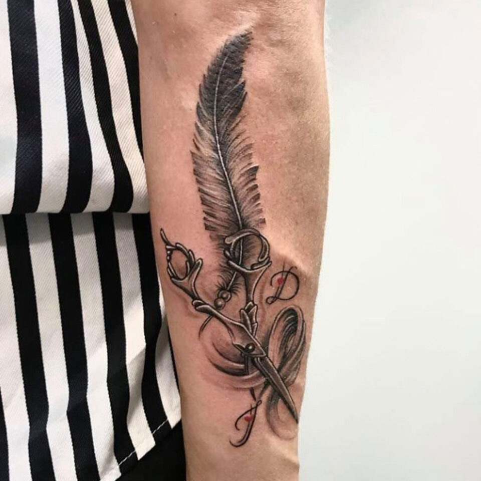 Feather Tattoo Source @westattoo via Instagram