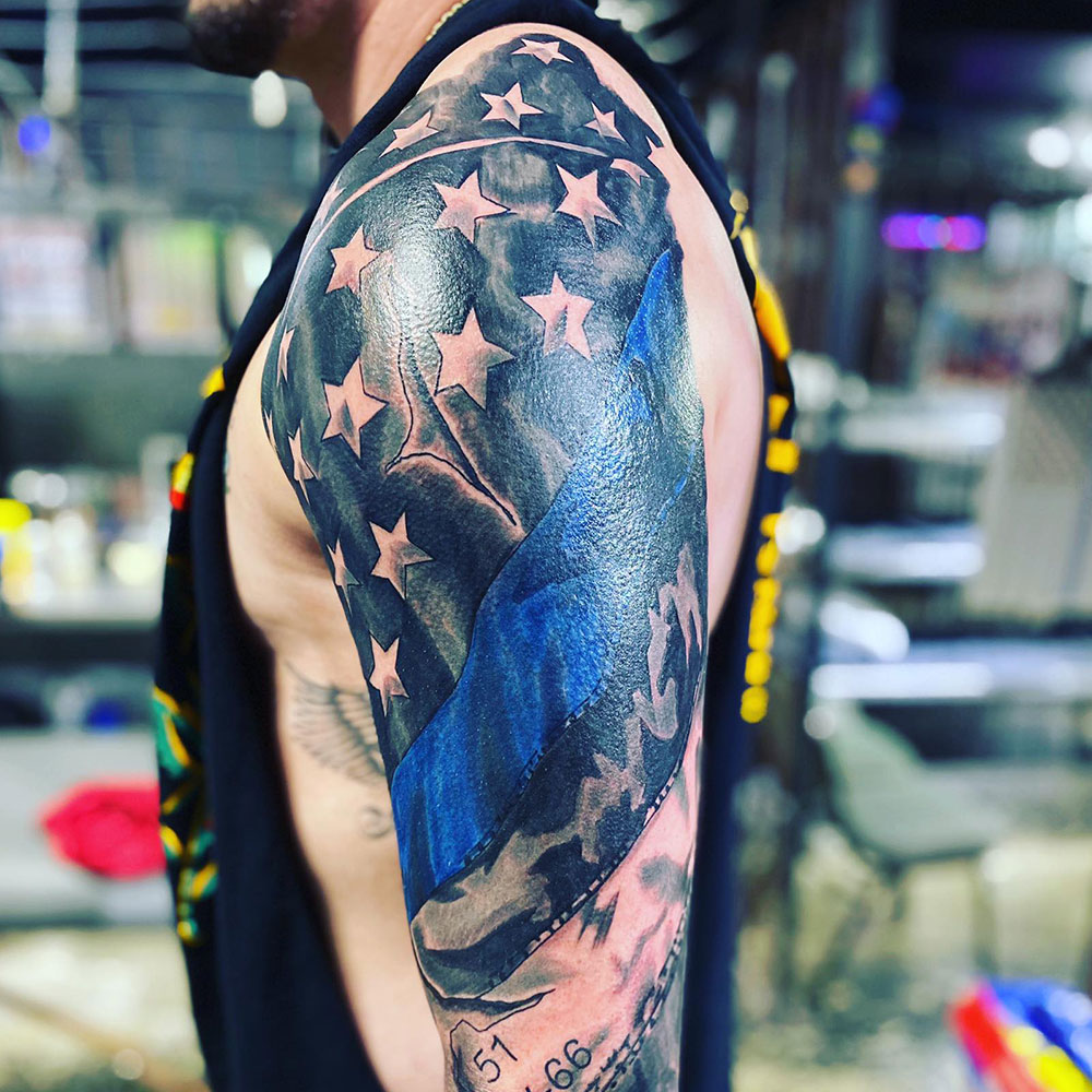 American Flag tattoo ideas for Men with designs  Tattoolicom