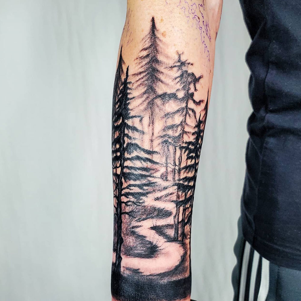 Forest Sleeve Tattoo