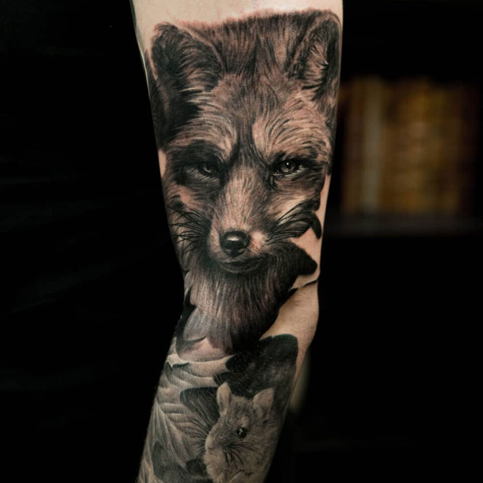 Fox Sleeve Tattoo