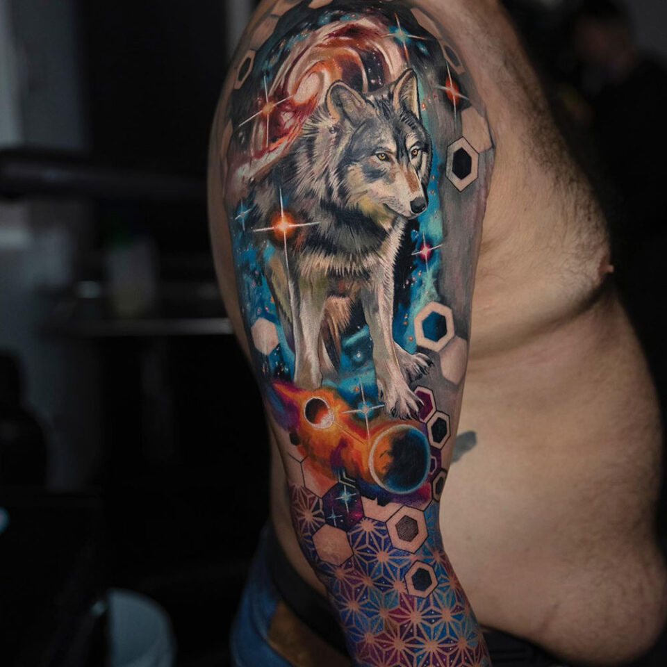 Galaxy Sleeve Tattoo