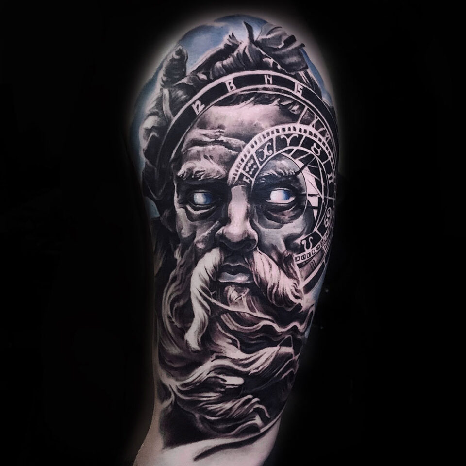 God or Goddess Arm Tattoo