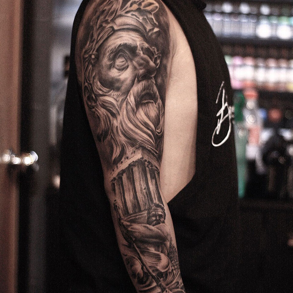 Greek Sleeve Tattoo