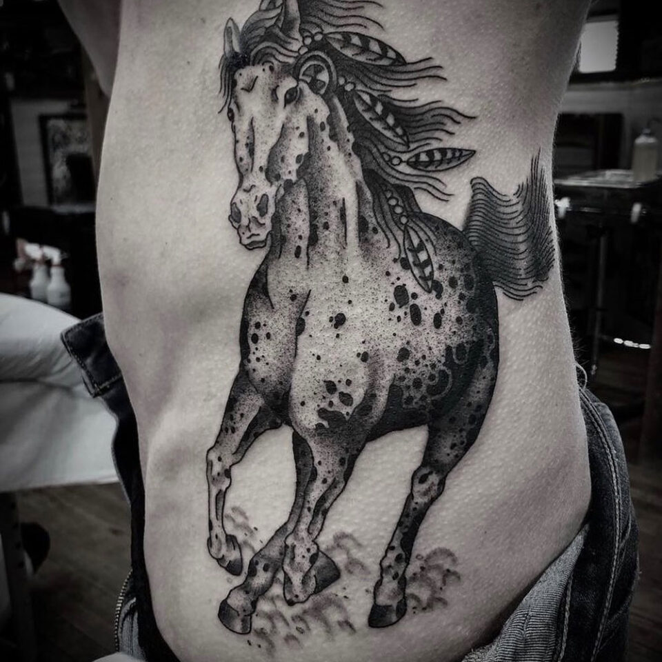 Horse Tattoo Source @daniel_francis via Instagram