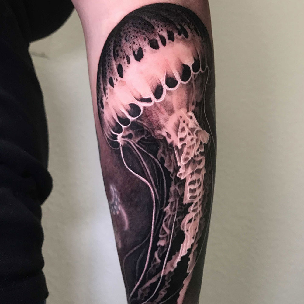 Jellyfish Sleeve Tattoo