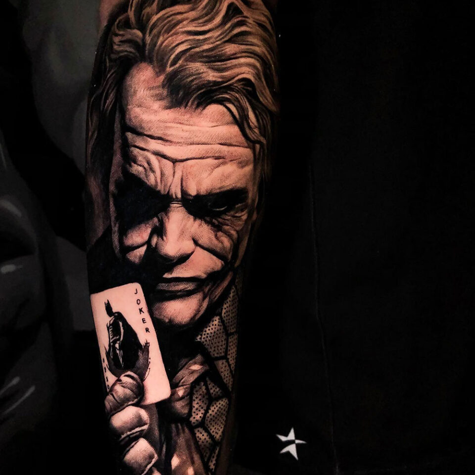 Joker Tattoo Source @flashink.bali via Instagram