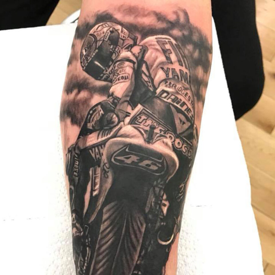 Motorcycle Arm Tattoo