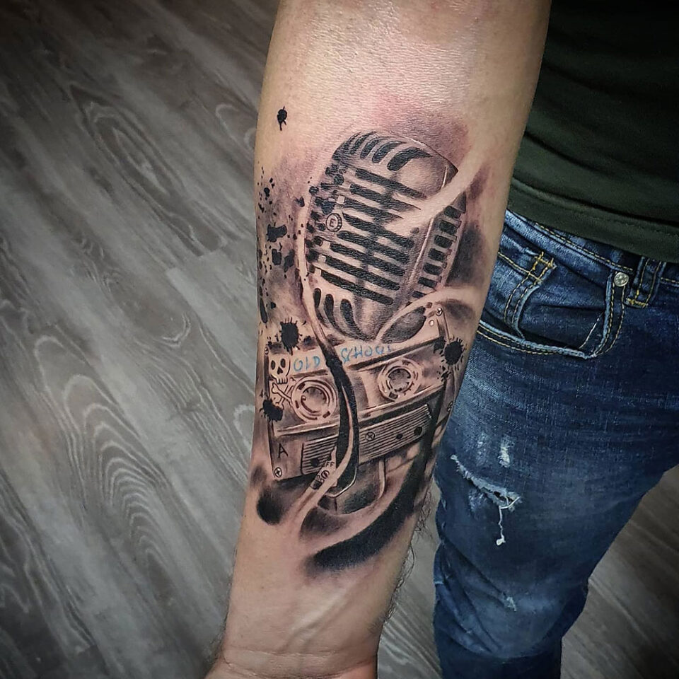 Music Tattoo Source @INKfernaltattoo via Instagram