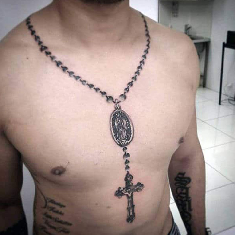 Necklace Cross Tattoo
