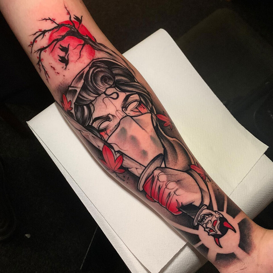 Ninja Tattoo Source @zac_mo_tattoos via Instagram