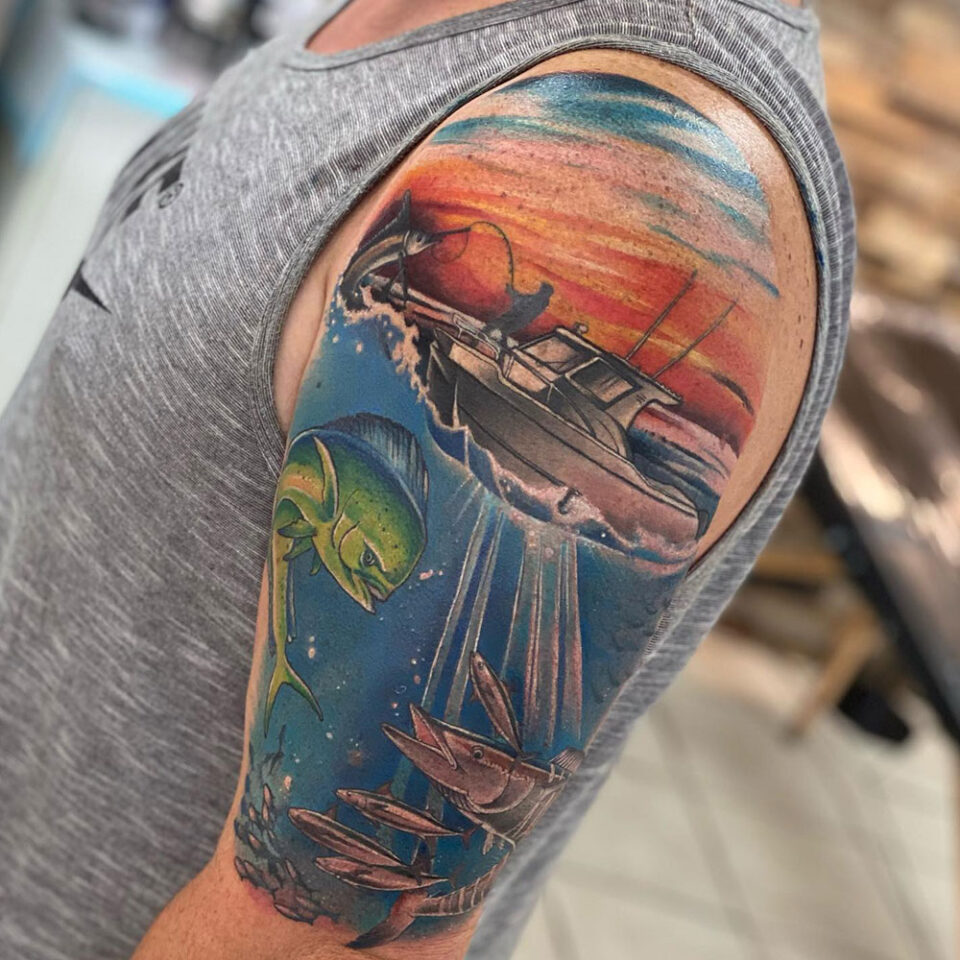 Ocean Sleeve Tattoo