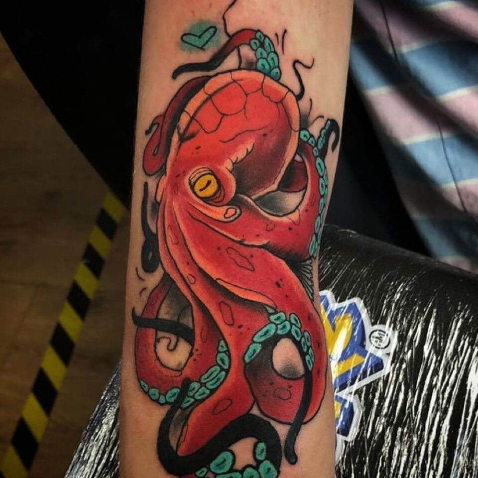 Octopus Tattoo Source @kyle_mc_ginley via Instagram
